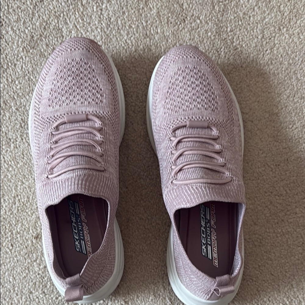 Skechers Pink Sneakers Knit Design